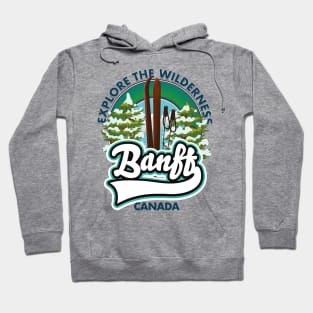 Banff Canada ski poster Hoodie